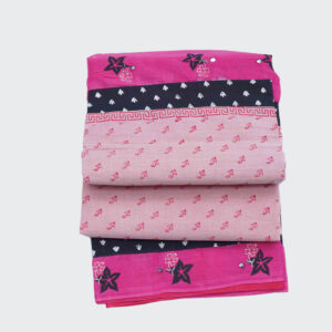 Baby Pink Pure Printed Cotton Saree