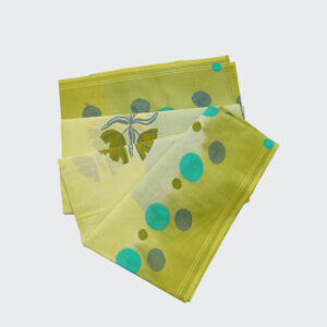 Light Green Pure Printed Cotton Saree