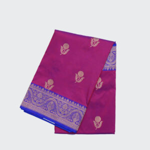 Neon Pink Banaras Pattu Saree