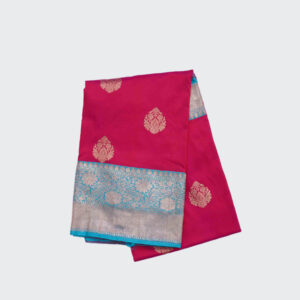 Rasberry Pink Banaras Pattu Saree