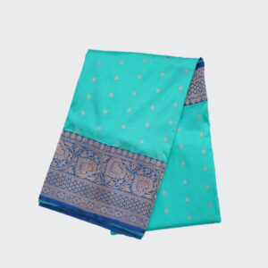 Sky Blue Banaras Pattu Saree